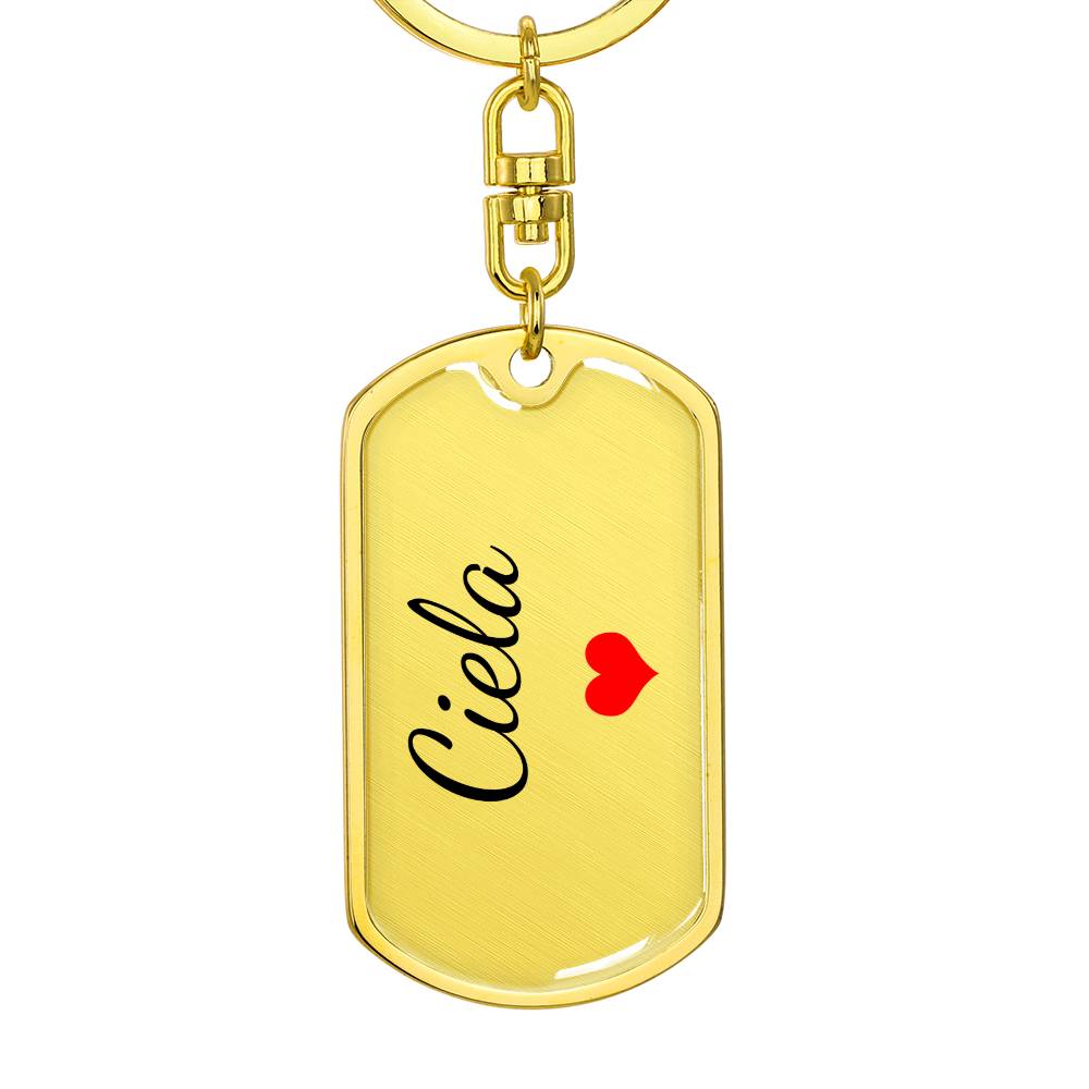 Ciela Keychain – Custom Name Keychain for Women