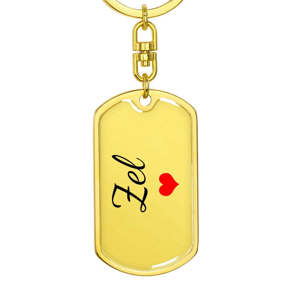 Zel Keychain – Custom Name Keychain for Women