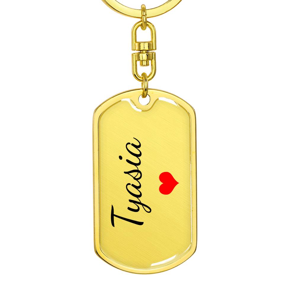 Tyasia Keychain – Custom Name Keychain for Women