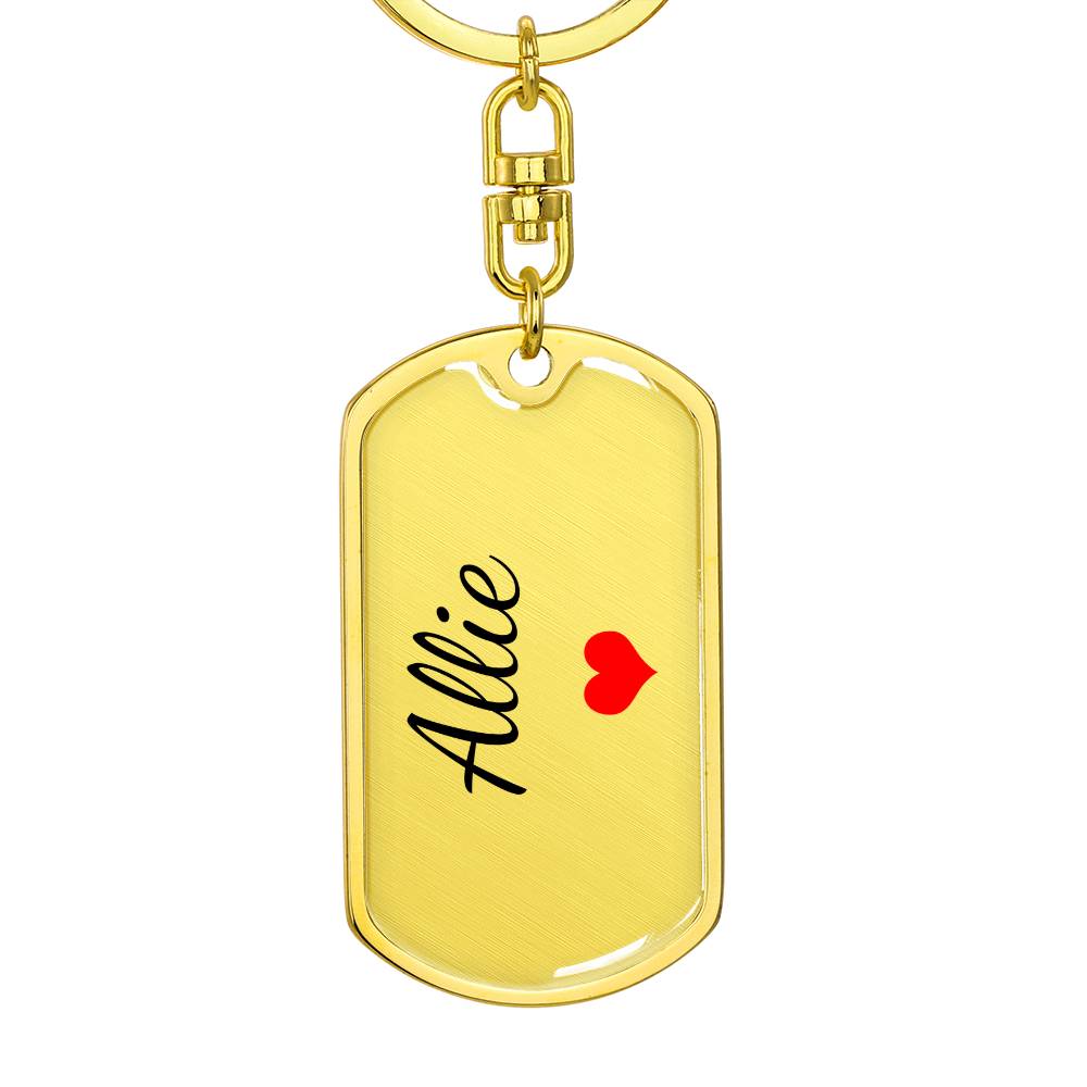 Allie Keychain – Custom Name Keychain for Women