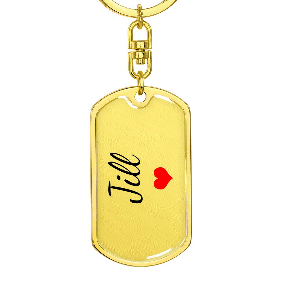 Jill Keychain – Custom Name Keychain for Women