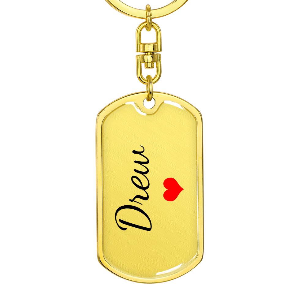 Drew Keychain – Custom Name Keychain for Women