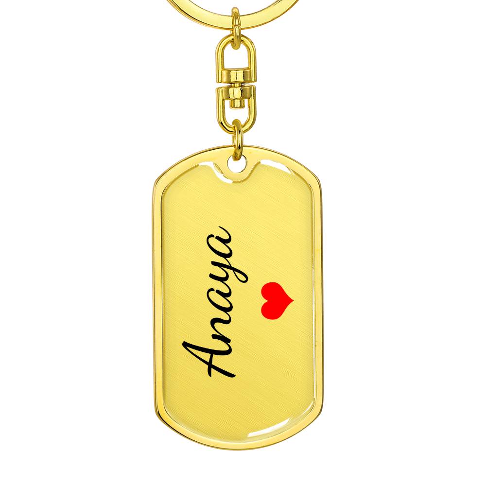 Anaya Keychain – Custom Name Keychain for Women