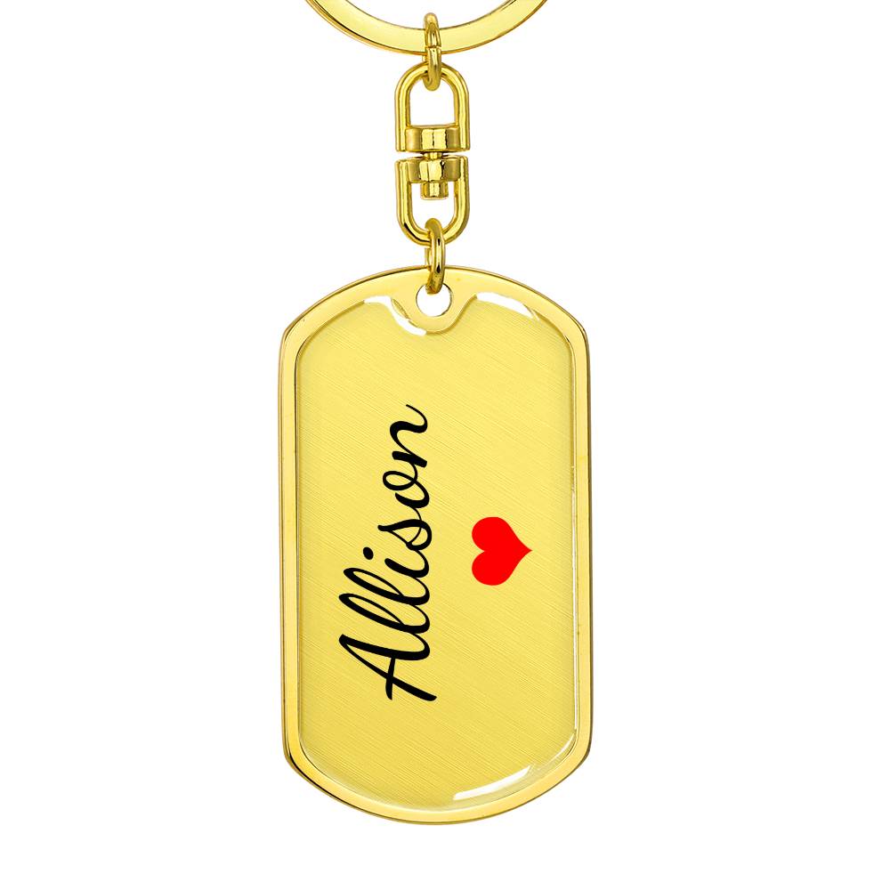 Allison Keychain – Name Keychain for Women