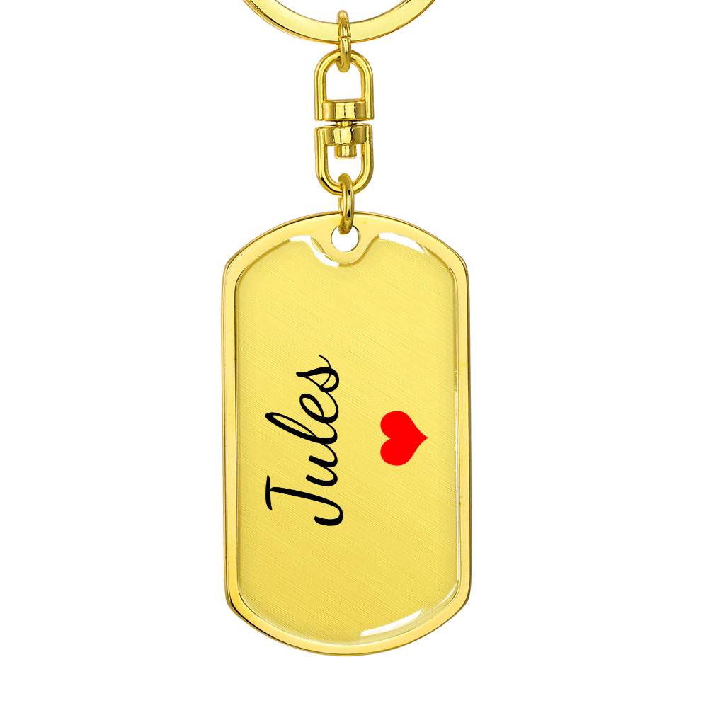 Jules Keychain – Custom Name Keychain for Women