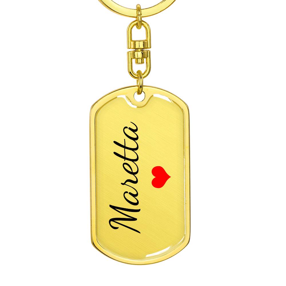 Maretta Keychain – Name Keychain for Women