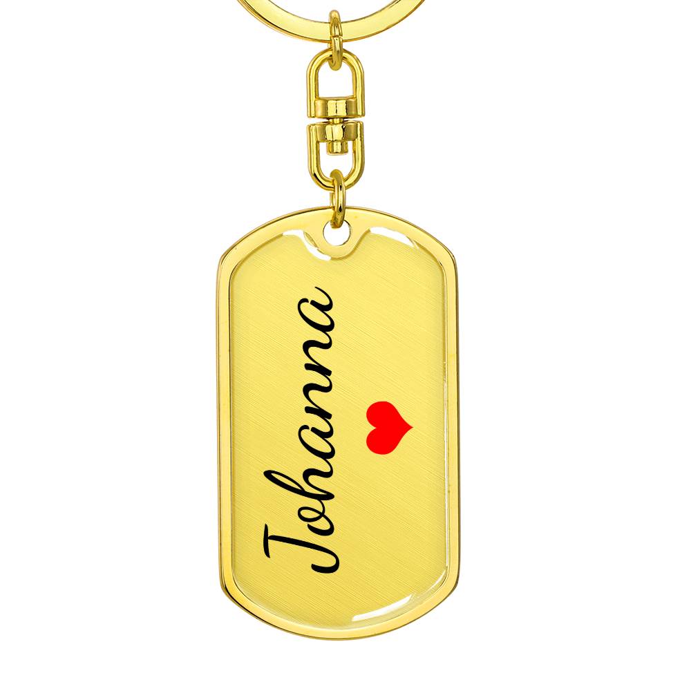 Johanna Keychain – Name Keychain for Women