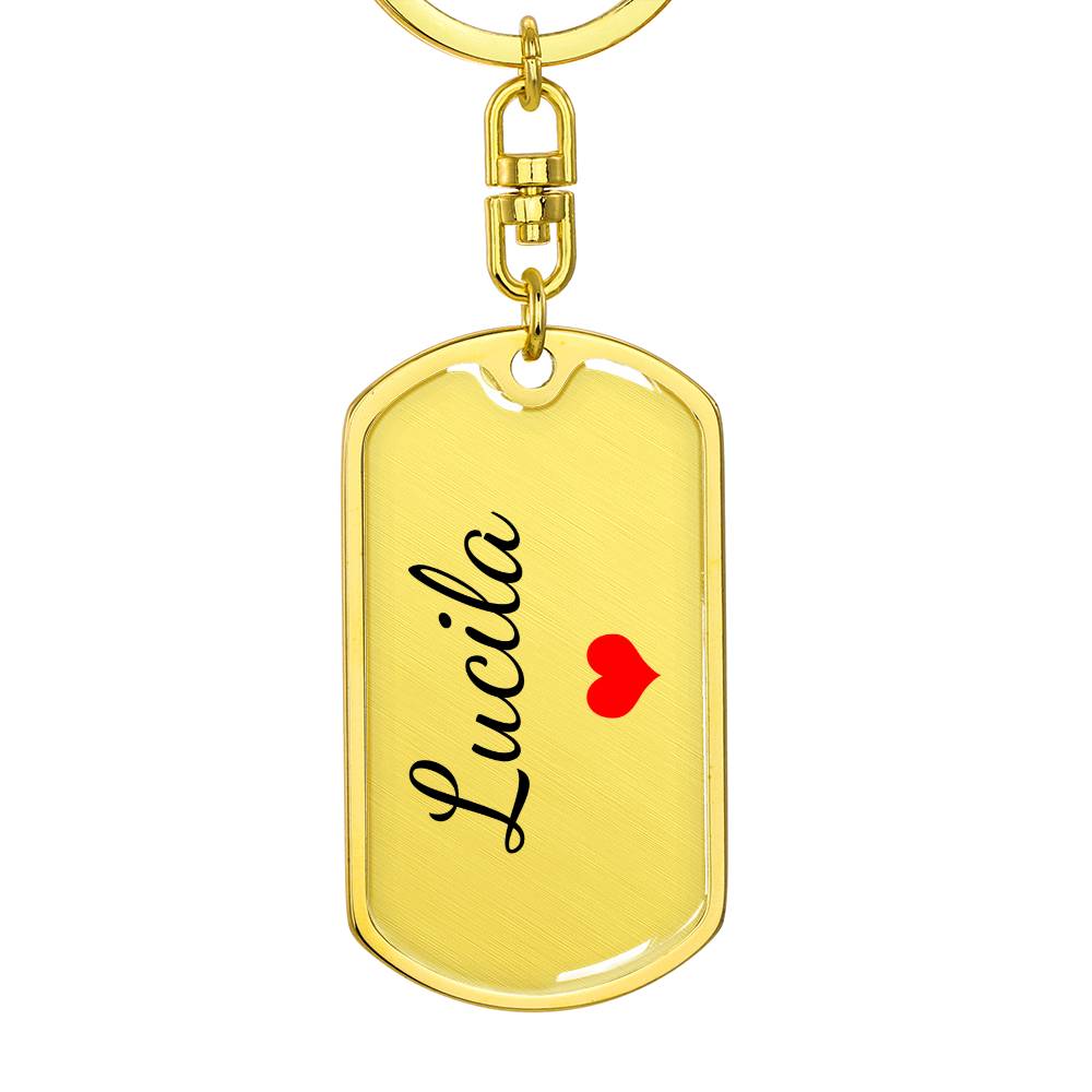Lucila Keychain – Custom Name Keychain for Women