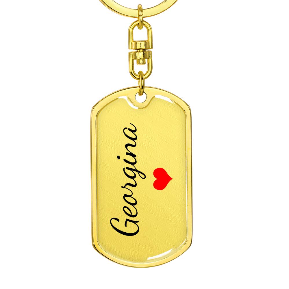 Georgina Keychain – Name Keychain Gift