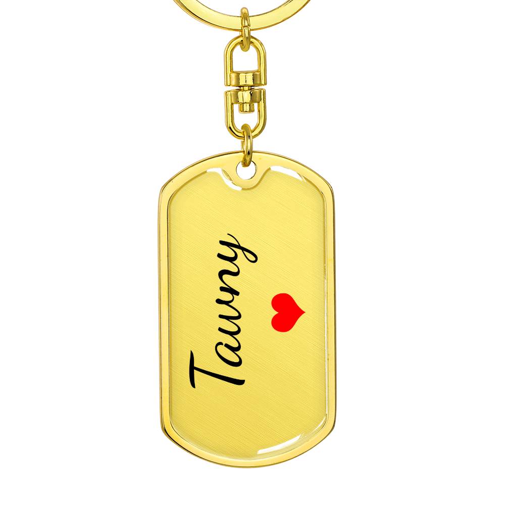 Tawny Keychain – Custom Name Keychain for Women