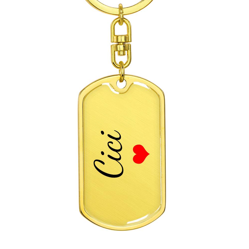 Cici Keychain – Custom Name Keychain for Women