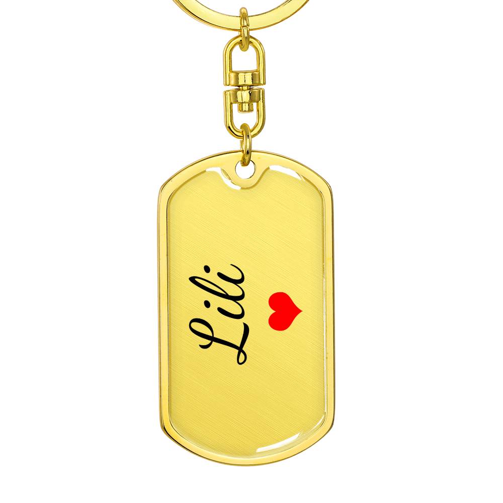 Lili Keychain – Custom Name Keychain for Women