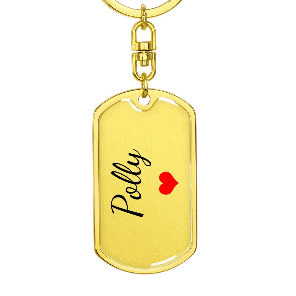 Polly Keychain – Custom Name Keychain for Women