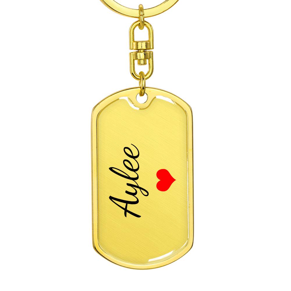 Aylee Keychain – Custom Name Keychain for Women