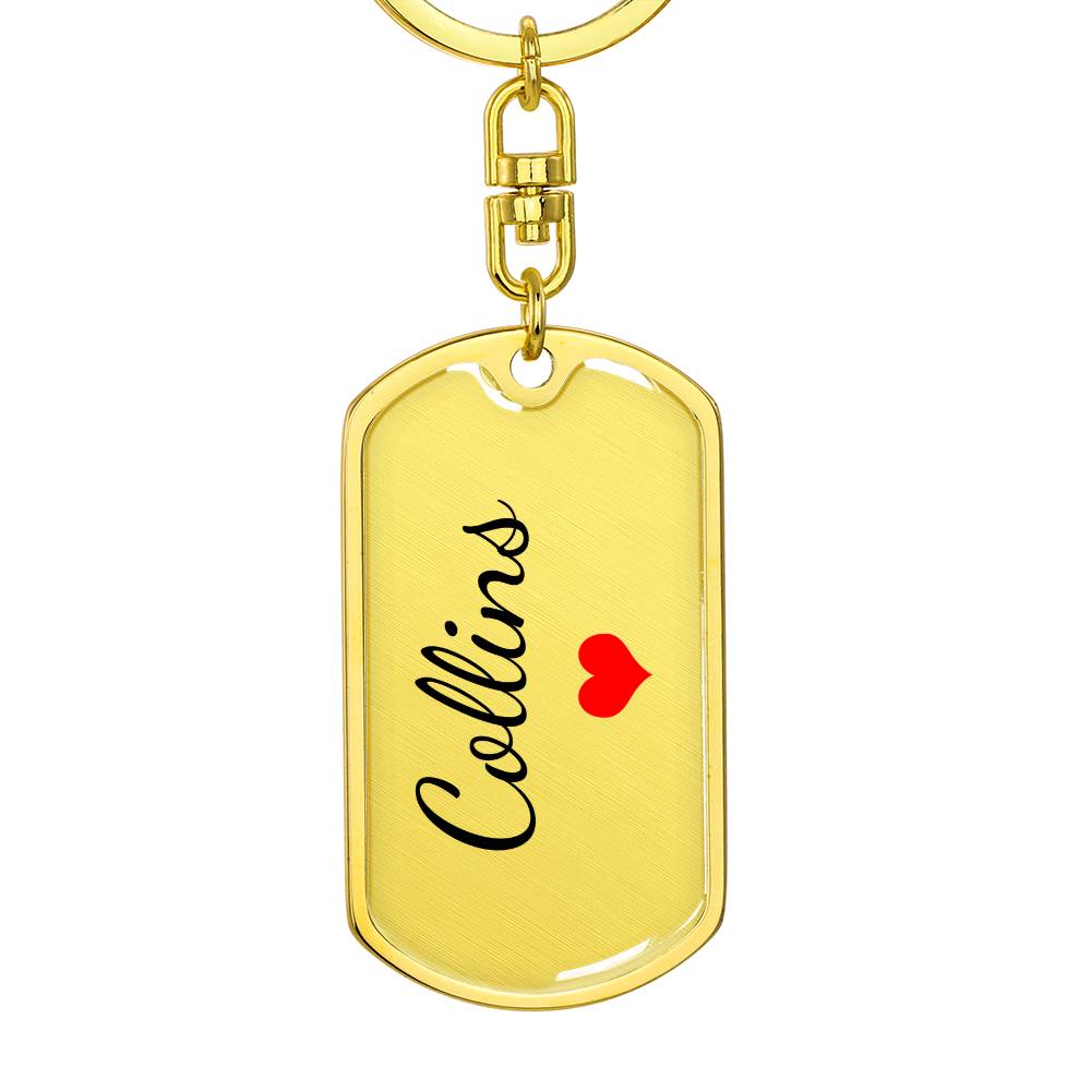Collins Keychain – Name Keychain for Women