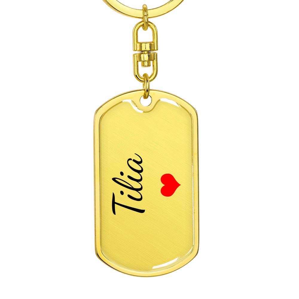 Tilia Keychain – Custom Name Keychain for Women