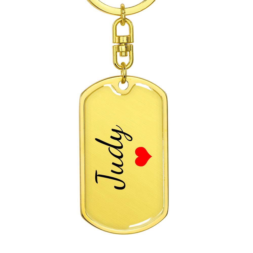 Judy Keychain – Custom Name Keychain for Women