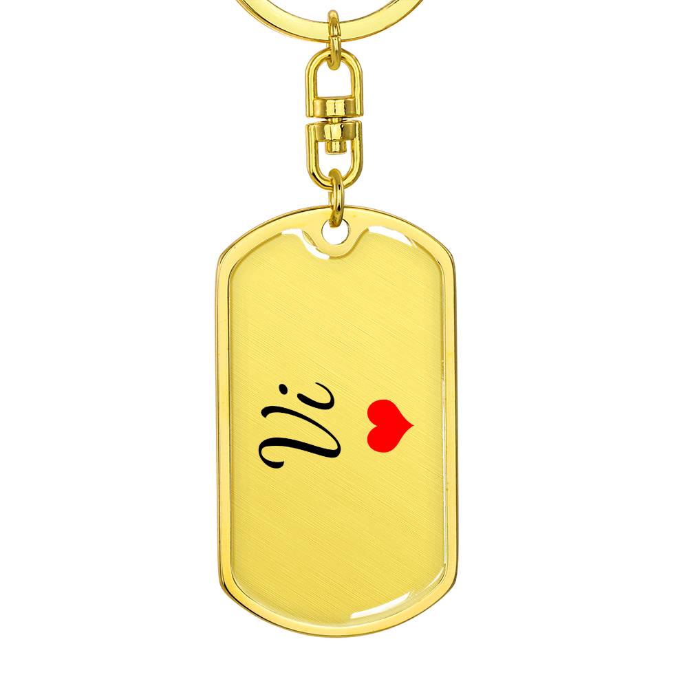 Vi Keychain – Custom Name Keychain for Women