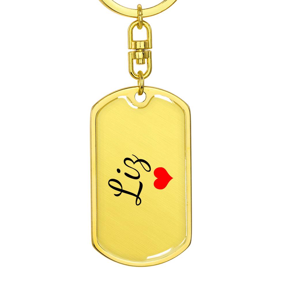 Liz Keychain – Custom Name Keychain for Women