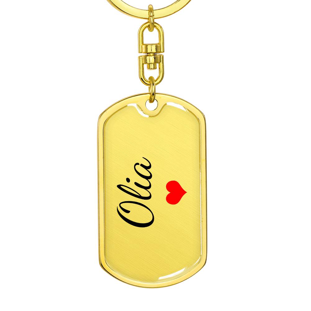 Olia Keychain – Custom Name Keychain for Women