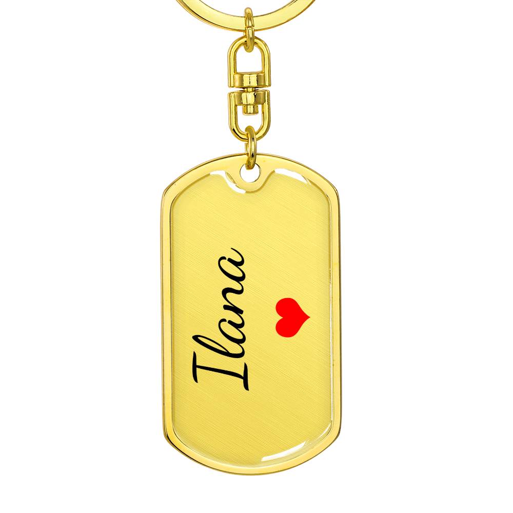 Ilana Keychain – Custom Name Keychain for Women