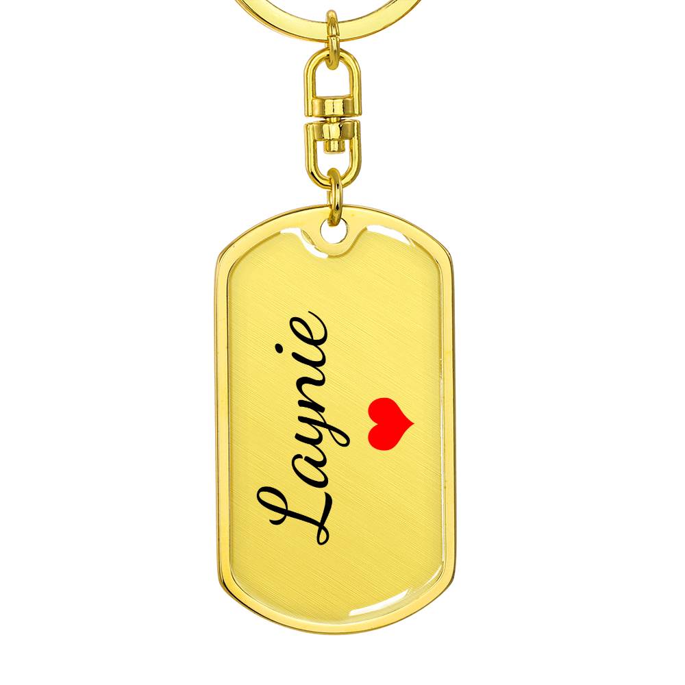 Laynie Keychain – Custom Name Keychain for Women