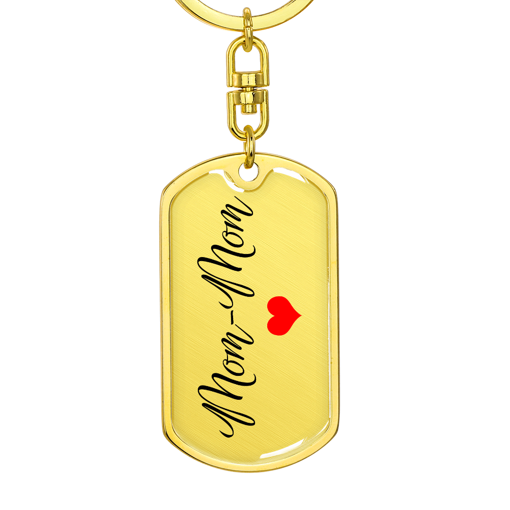 Mom-Mom Gift, Personalized Mom-Mom Keychain, Mother's Day Keepsake for Grandmother from Grandkids