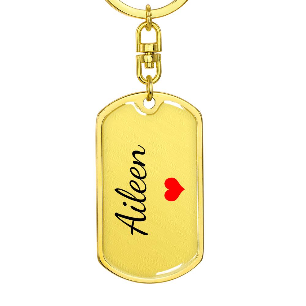 Aileen Keychain – Custom Name Keychain for Women
