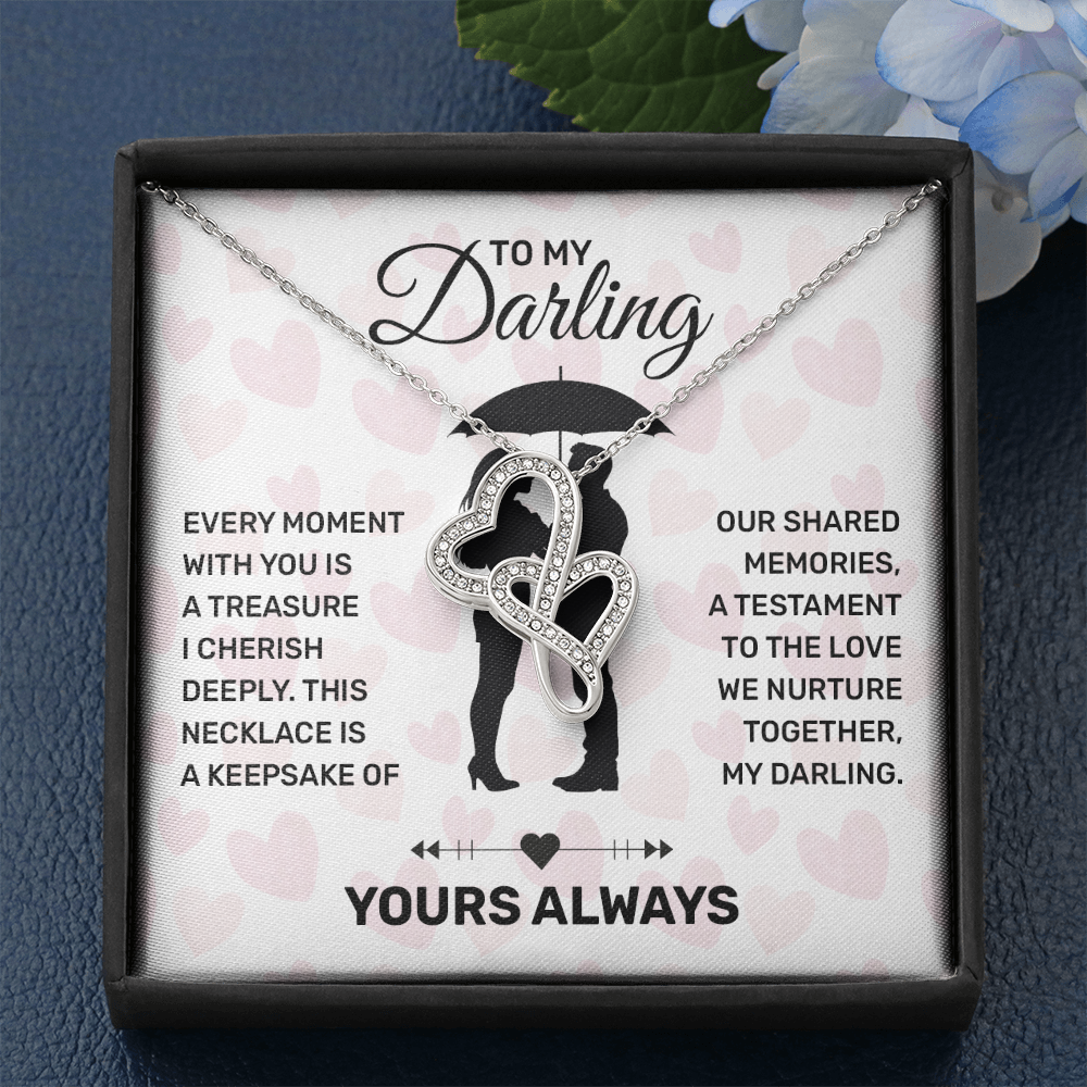 To My Darling Necklace Wedding Anniversary Gifts for Wife Girlfriend Necklace