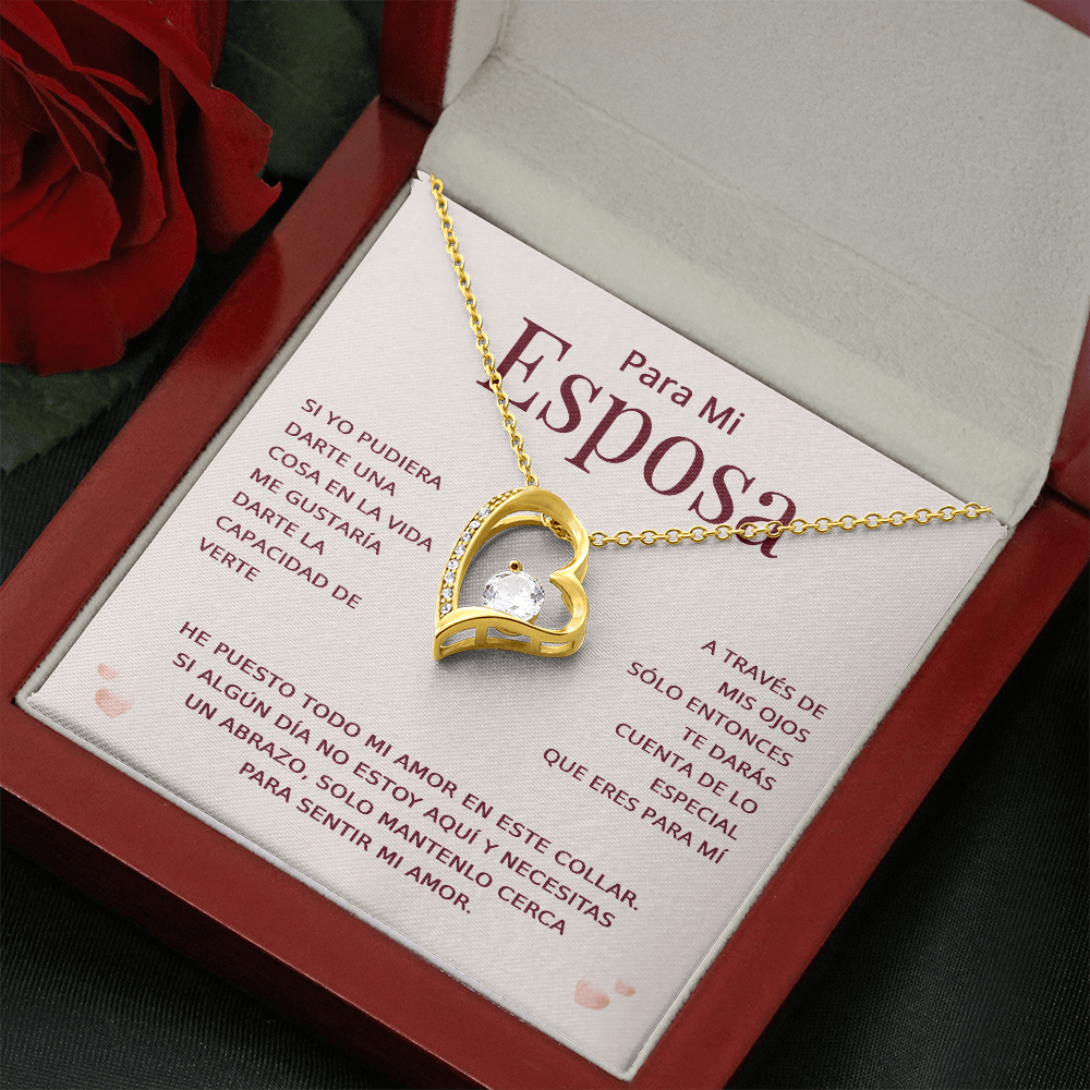 Para Mi Esposa Collar En Español - Regalo Para Esposa San Valentin - Presente Para Esposa