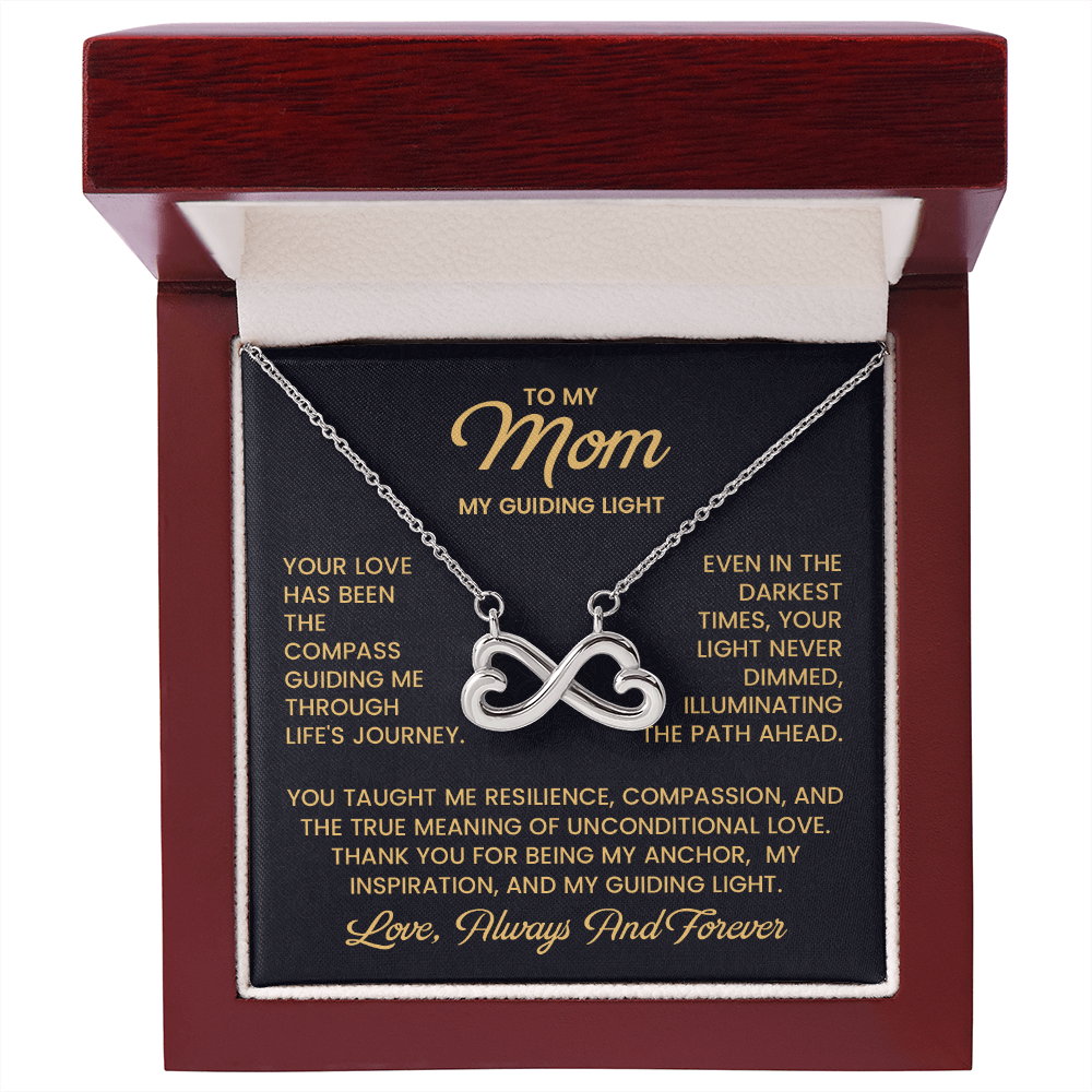 Mom Infinity Necklace – Thank You Mother's Day Gift from Son - To My Loving Mom Necklace