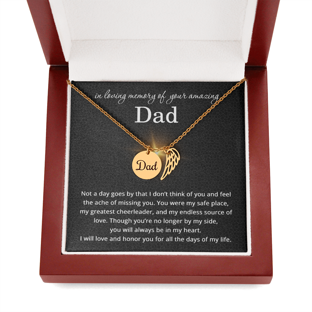 In Memory of Your Dad Necklace Sympathy Gift for Loss of Father Bereavement Gift for Friend Condolences Gifts for Dad