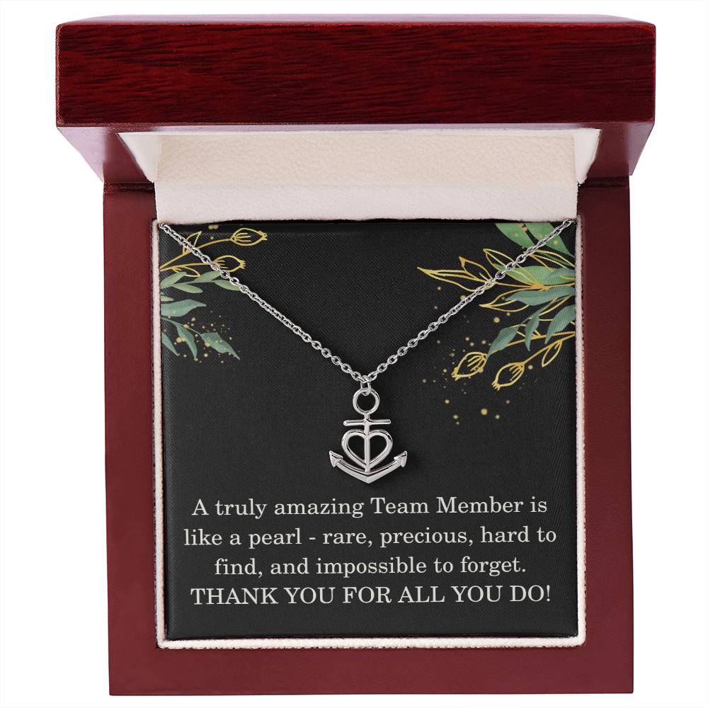 Team Member Christmas Gift Coworker Necklace Colleague Appreciation Gift Work Gift Exchange Christmas Gift
