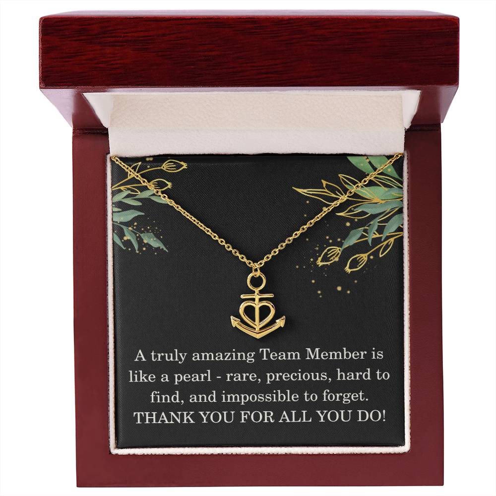 Team Member Christmas Gift Coworker Necklace Colleague Appreciation Gift Work Gift Exchange Christmas Gift