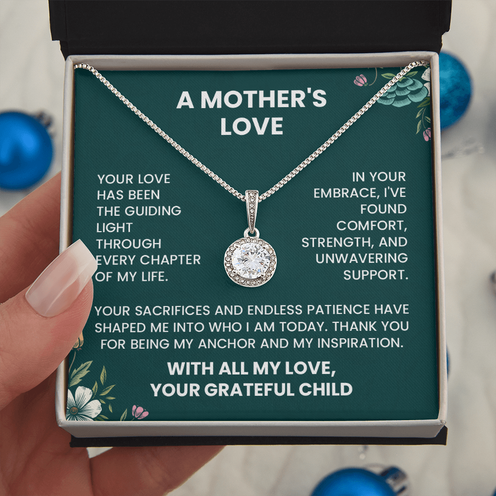 Thank You Mom Necklace – Gratitude Gift from Daughter or Son | Appreciation Jewelry for Mom - Thank You Mother's Day Gift - Thank You Gift for Mom