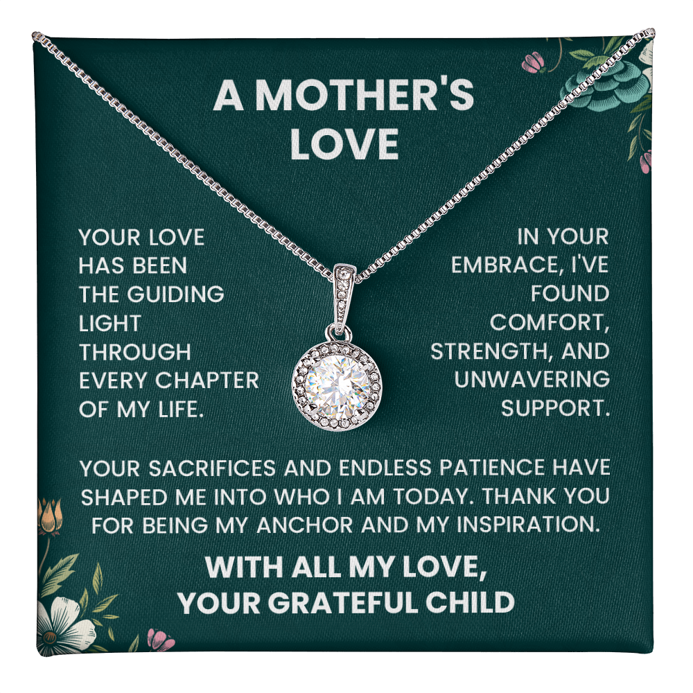 Thank You Mom Necklace – Gratitude Gift from Daughter or Son | Appreciation Jewelry for Mom - Thank You Mother's Day Gift - Thank You Gift for Mom