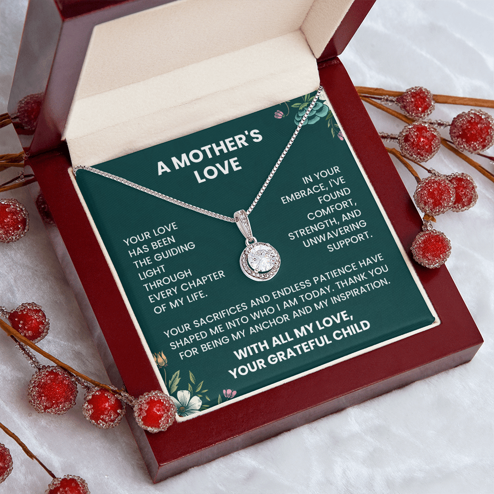 Thank You Mom Necklace – Gratitude Gift from Daughter or Son | Appreciation Jewelry for Mom - Thank You Mother's Day Gift - Thank You Gift for Mom