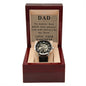 Dad Watch for Dad Christmas Gift from Daughter, Dad Watch Leather Black, Fathers Day Gift from Daughter, No Matter How Much Time Passes You Will Always Be My Hero