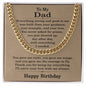 Birthday Gifts for Dad - Happy Birthday Necklace for Dad - Gift Ideas for Father's Birthday