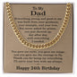 24th Birthday Gifts for Dad - 24th Birthday Necklace for Dad - Gift Ideas for Father's 24th Birthday Birthday