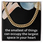 Soon to Be Dad Gift Expecting Dad Gift Dad to Be Christmas Gift Smallest of Things Can Occupy the Largest Space in Your Heart New Dad Cuban Link Chain