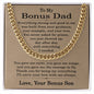 Bonus Dad Gift from Bonus Son, To My Bonus Dad Necklace