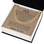Birthday Necklace for Dad, Birthday Gift Ideas for Dad from Daughter