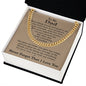 Cuban Link Chain for Dad, Gifts Ideas for Dad, To My Dad Necklace