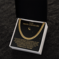 Cuban Link Chain for Boyfriend, To My Moon and Stars Necklace for Husband, Valentines Day Gifts for Men