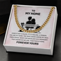 Men's Cuban Link Chain Necklace – Stainless Steel Jewelry Gift for Husband, Partner, or Boyfriend - Husband Anniversary Gift, Christmas Gift, or Birthday Gift for Men