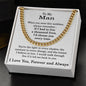 To My Man Gifts - Necklace for Husband from Wife - Gift Ideas for Boyfriend - To My Man Jewelry