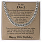 29th Birthday Gifts for Dad - 29th Birthday Necklace for Dad - Gift Ideas for Father's 29th Birthday Birthday
