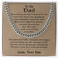 To My Dad Necklace from Son, Dad Gift from Son, Fathers Day Gifts from Son