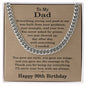 99th Birthday Gifts for Dad - 99th Birthday Necklace for Dad - Gift Ideas for Father's 99th Birthday Birthday